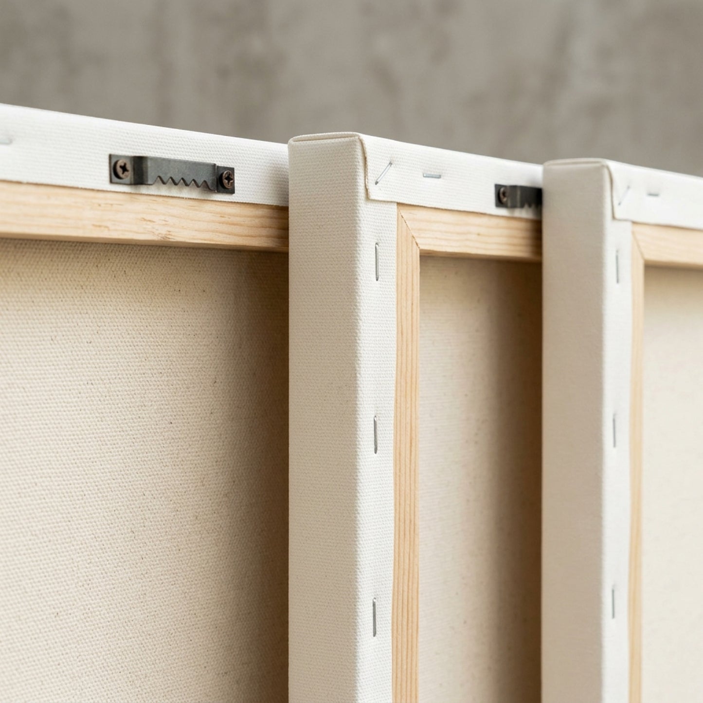 Qkbxj Botanical Silhouette Triptych Canvas Set Olive - Detail view