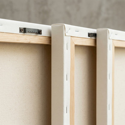 Qkbxj Botanical Silhouette Triptych Canvas Set Olive - Detail view